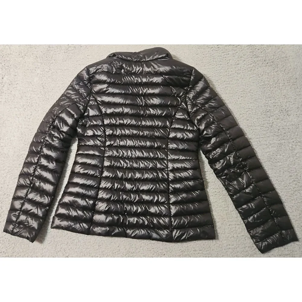 Kate Spade‎ Down Puffer Hooded Black Jacket Womens Size XS Heart